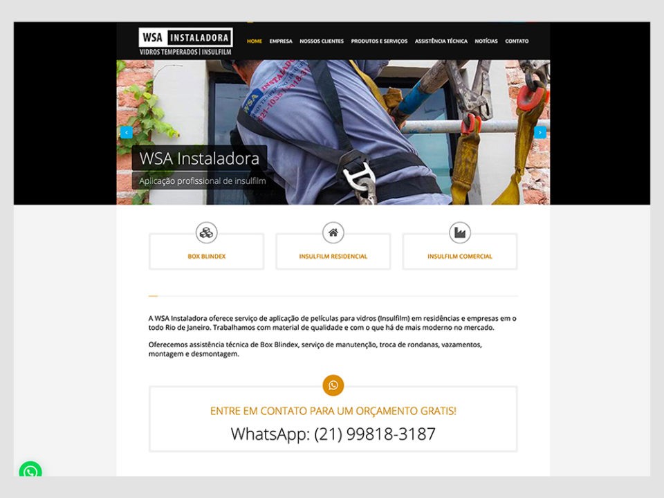 WSA Instaladora de Insufilm